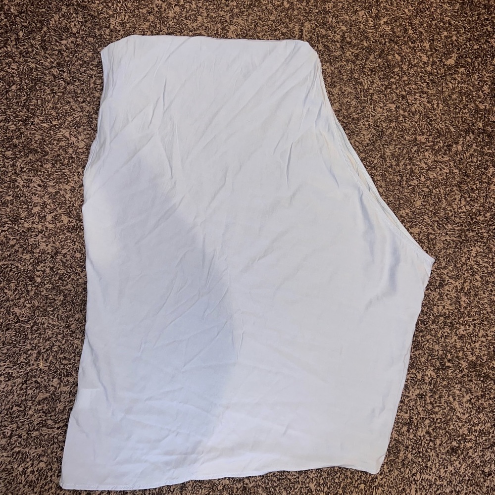 SHEIN Sky Blue Asymmetrical Tank Top